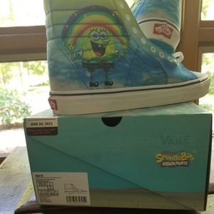 Men's NWT Vans SpongeBob Sk8 Hi shoes size 10